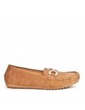 Women's mocassin in faux suede 