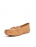 Women's mocassin in faux suede 