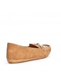 Women's mocassin in faux suede 