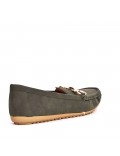 Women's mocassin in faux suede 