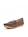 Women's mocassin in faux suede 