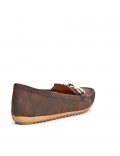 Women's mocassin in faux suede 