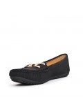 Mocassin en simili daim pour femme