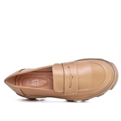 Women's mocassin in faux leather