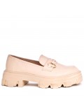 Mocassin en simili cuir pour femme