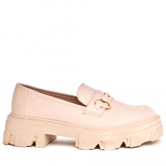 Mocassin en simili cuir pour femme