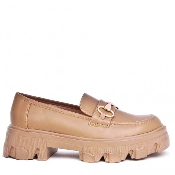 Women's mocassin in faux leather