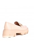 Mocassin en simili cuir pour femme