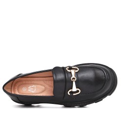 Mocassin en simili cuir pour femme