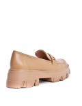 Women's mocassin in faux leather