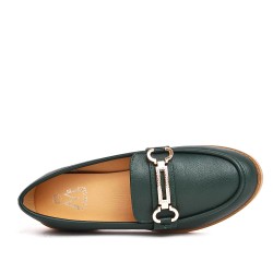 Mocassin en simili cuir pour femme