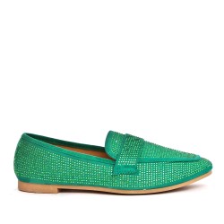 Women's mocassin in faux suede 