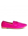 Women's mocassin in faux suede 