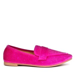 Women's mocassin in faux suede 