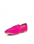 Women's mocassin in faux suede 