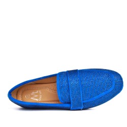 Mocassin en simili daim pour femme