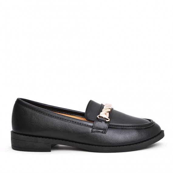 Mocassin en simili cuir pour femme