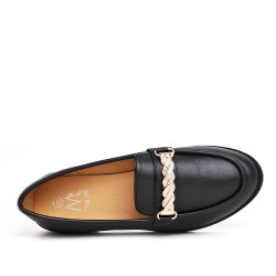 Mocassin en simili cuir pour femme