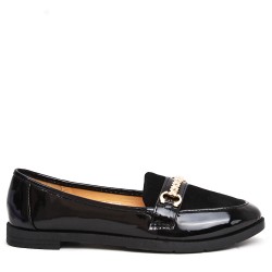 Women's mocassin in faux leather