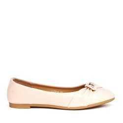 Ballerine confort en simili cuir