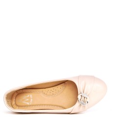 Ballerine confort en simili cuir