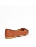 Ballerine confort en simili cuir