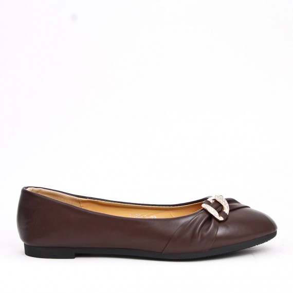 Ballerine confort en simili cuir