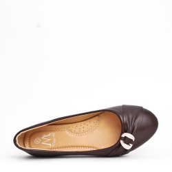 Ballerine confort en simili cuir