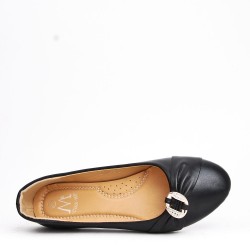 Ballerine confort en simili cuir