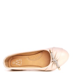 Comfort ballerina in faux leather