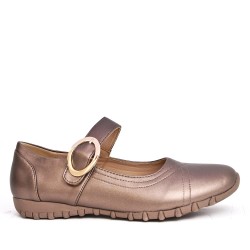  Faux leather comfort shoes