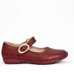  Faux leather comfort shoes