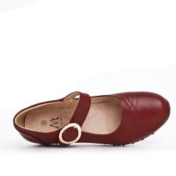 Big size- Faux leather comfort shoes