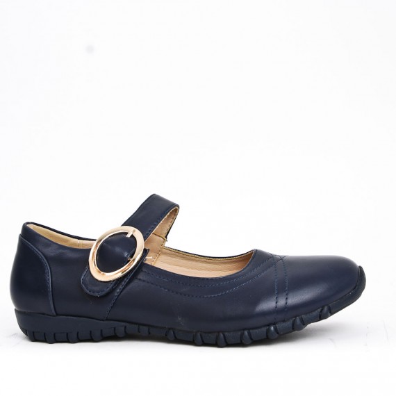  Faux leather comfort shoes