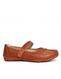  Faux leather comfort shoes