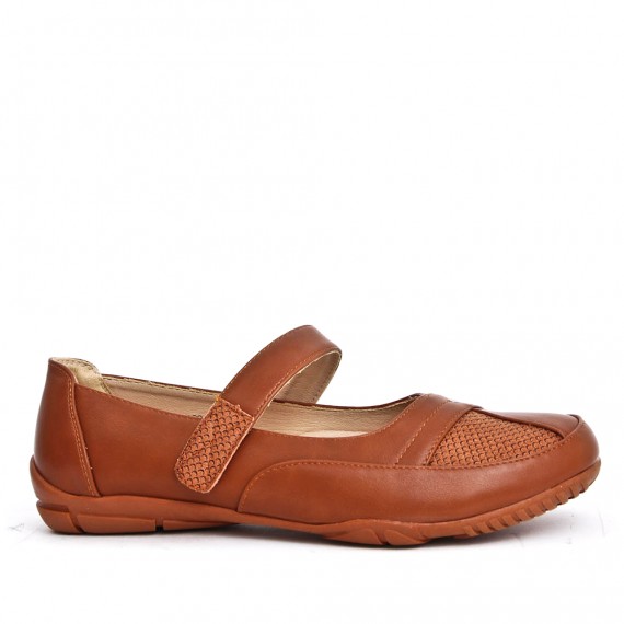  Faux leather comfort shoes