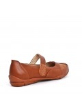  Faux leather comfort shoes