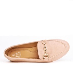 Big size-Women's mocassin in faux suede 