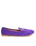 Big size-Women's mocassin in faux suede 