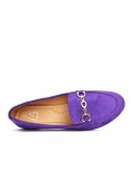 Big size-Women's mocassin in faux suede 