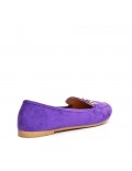 Big size-Women's mocassin in faux suede 