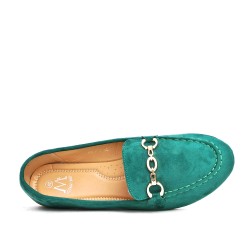 Big size-Women's mocassin in faux suede 