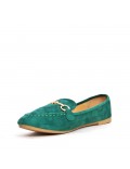 Big size-Women's mocassin in faux suede 