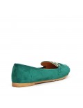 Big size-Women's mocassin in faux suede 