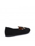 Grande tailles-Mocassin en simili daim pour femme