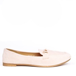 Big size-Women's mocassin in faux suede 