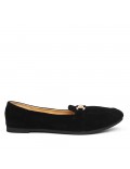 Big size-Women's mocassin in faux suede 