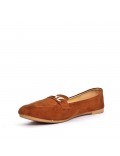 Big size-Women's mocassin in faux suede 