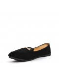 Big size-Women's mocassin in faux suede 