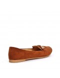 Big size-Women's mocassin in faux suede 